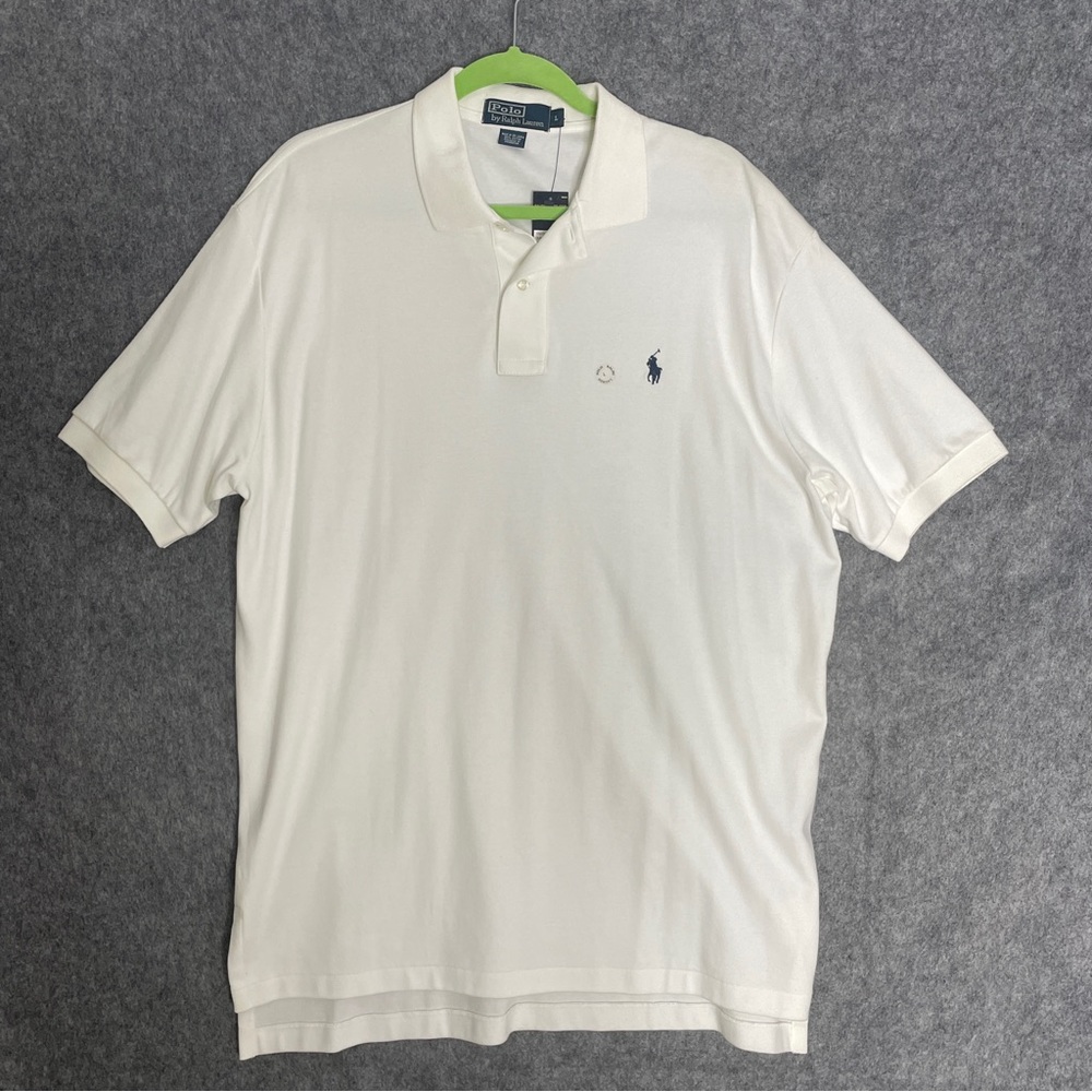 Polo Ralph Lauren Men's White Polo Shirt Classic Casual Golf Top Size Large